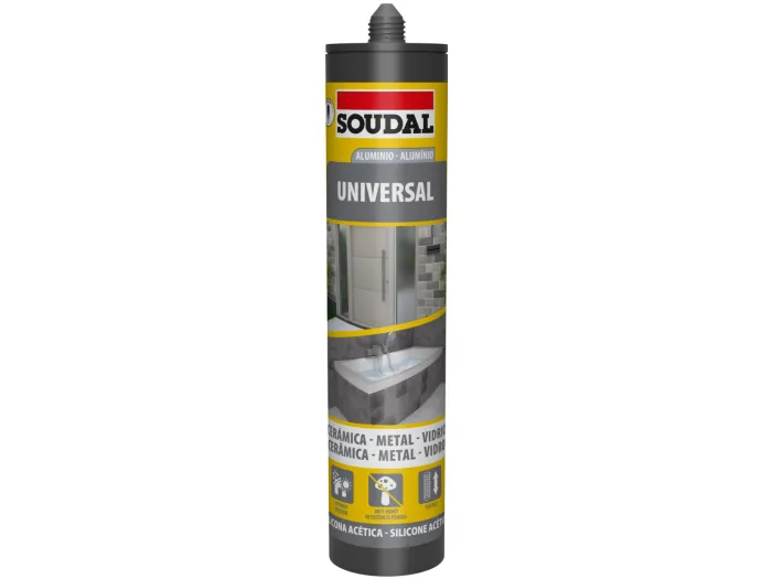 Silicone Universal Acético Alumínio 280ml