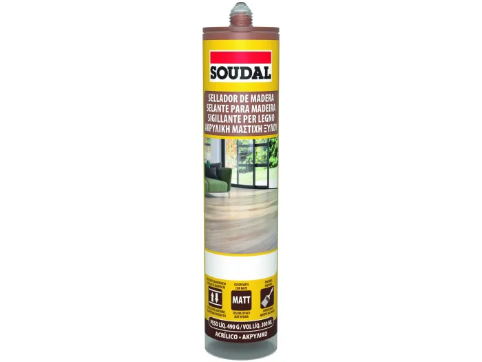 Selante acrílico para madeira Mogno 300ml