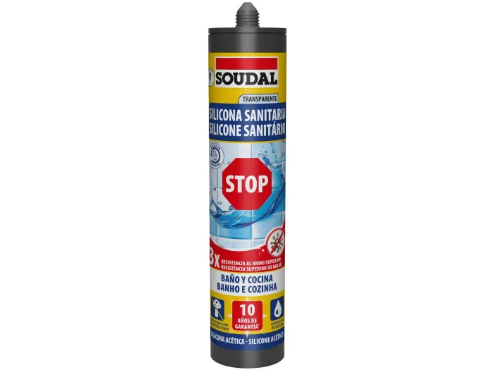 Silicone Sanitário STOP Transparente 290ml