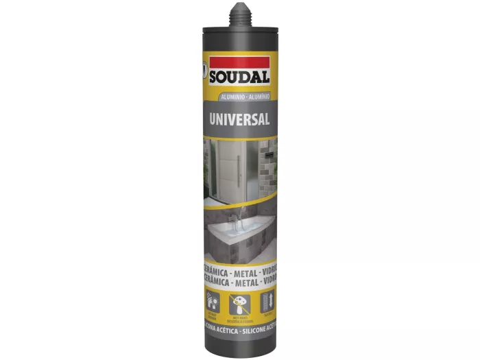Silicone Universal Acético Alumínio 280ml