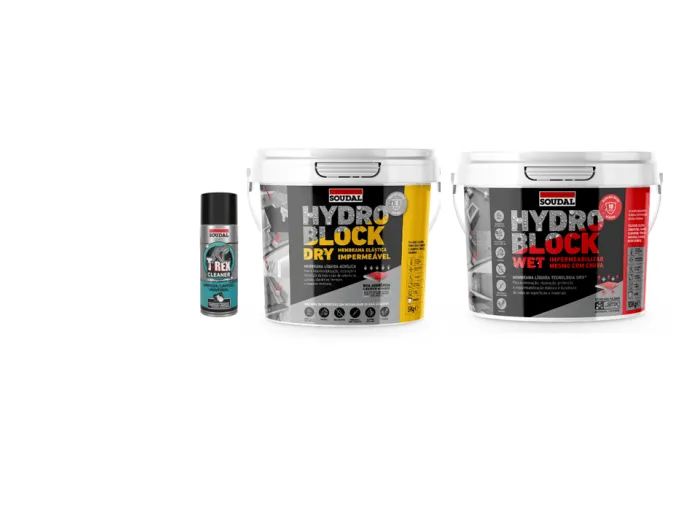 Hydro Block Dry e Wet e T-Rex Cleaner