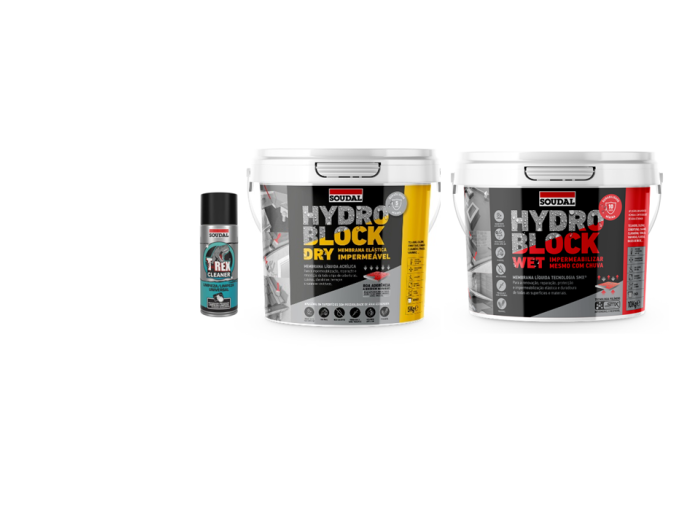 Hydro Block Dry e Wet e T-Rex Cleaner