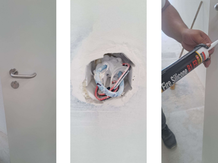 Selante de silicone resistente ao fogo de cura neutra